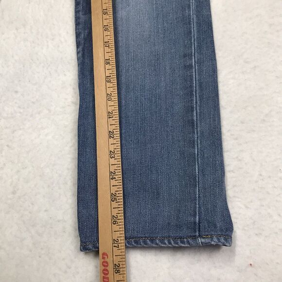 J CREW Jeans Men 31/30 (32x27 actual) DRIGGS Light Wash Whisker Denim Blue - Picture 15 of 16